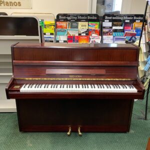 Second Hand Reid-Sohn S-108S Upright Piano, Mahogany Finish, c.1988