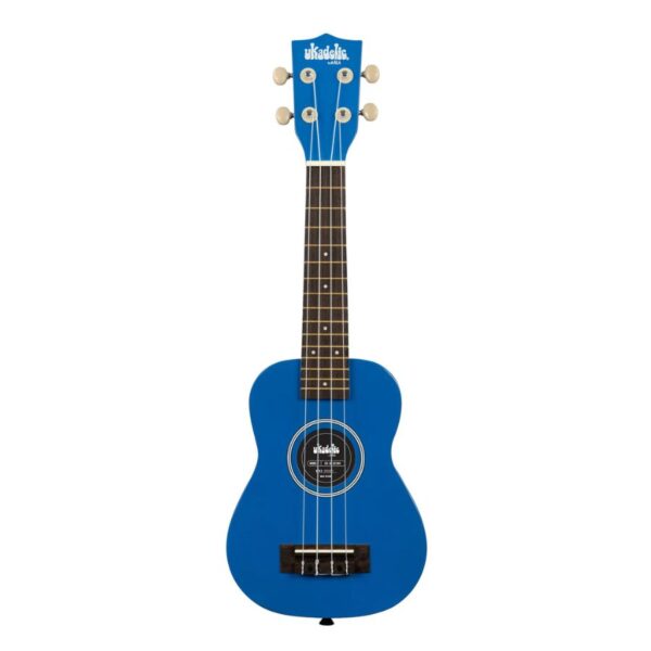 Kala Ukadelic Soprano Ukulele, Blue Ink, with Bag