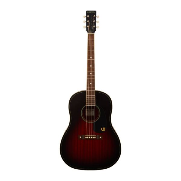 Jim Dandy Dreadnought Acoustic Guitar, Deep Cherry Burst