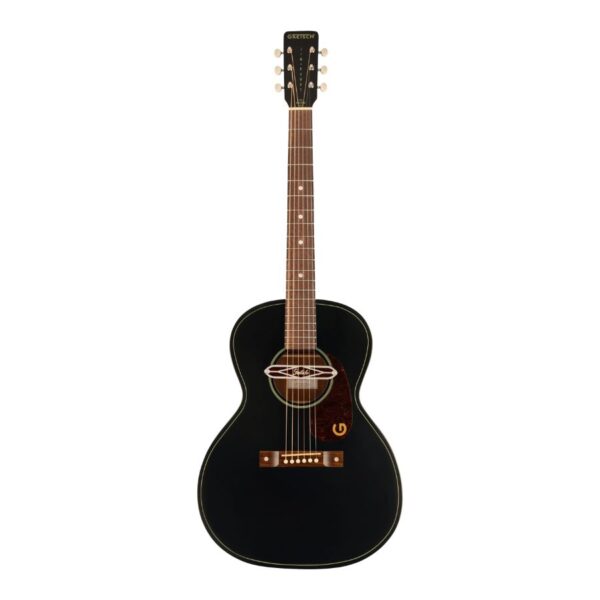 Jim Dandy Deltoluxe Concert Acoustic Guitar, Black Top