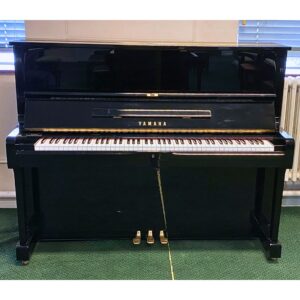 Second Hand Yamaha U1H Upright Piano, Polished Black, c.1976
