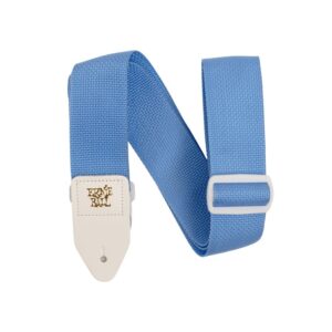 Ernie Ball Polypro Soft Guitar Strap, Blue & White