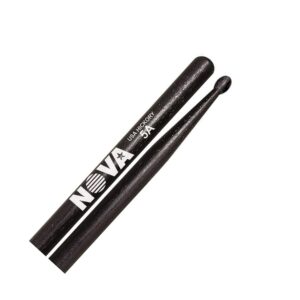 Vic Firth Nova 5A Black Drum Sticks, Wood Tip