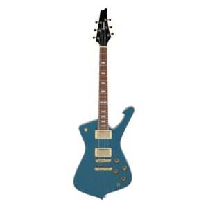 Ibanez Iceman IC420-ABM Electric Guitar, Super 80 Pickups, Antique Blue Metallic