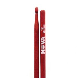 Vic Firth Nova 5AR Red Drum Sticks, Wood Tip