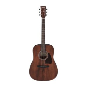 Ibanez Artwood AW54-OPN Acoustic Guitar, Dreadnought, Solid Mahogany Top, Open Pore Natural