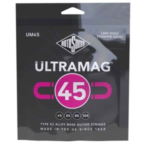Rotosound UM45 Type 52 Alloy, 45-105 Ultramag Bass String Set, Long Scale Standard Gauge