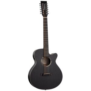 Tanglewood TWBB-SFCE12 Blackbird 12 String Guitar, Smokestack Black
