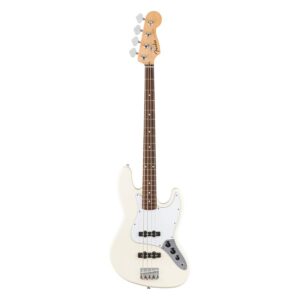 Fender Standard Jazz Bass, Laurel Fingerboard, White Pickguard, Olympic White