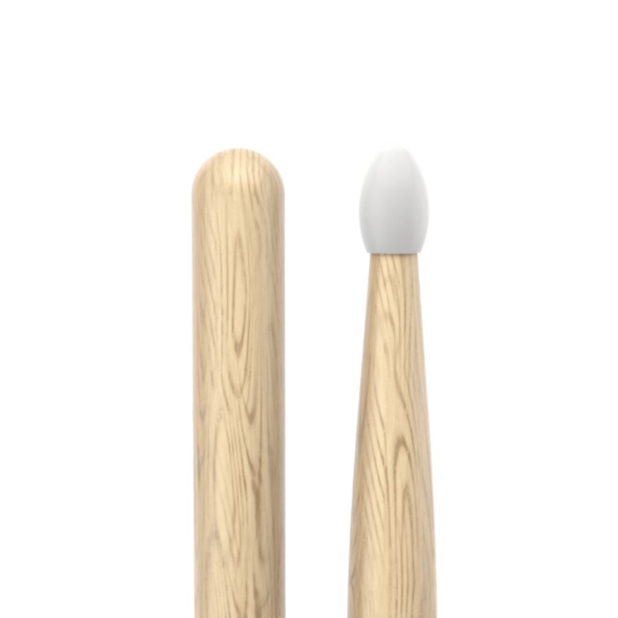 Promark Classic Attack 5B Shira Kashi Oak Drumsticks, Oval Nylon Tip - Image 3