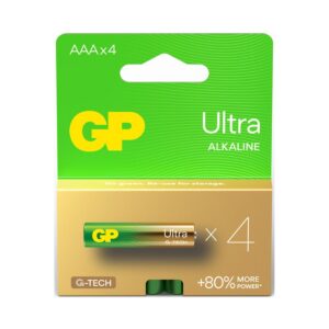 GP Ultra AAA Batteries, 4 Pack