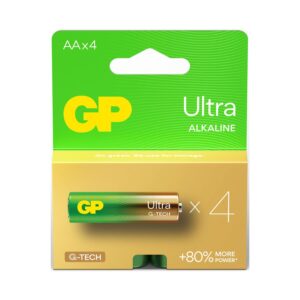 GP Ultra AA Batteries, 4 Pack