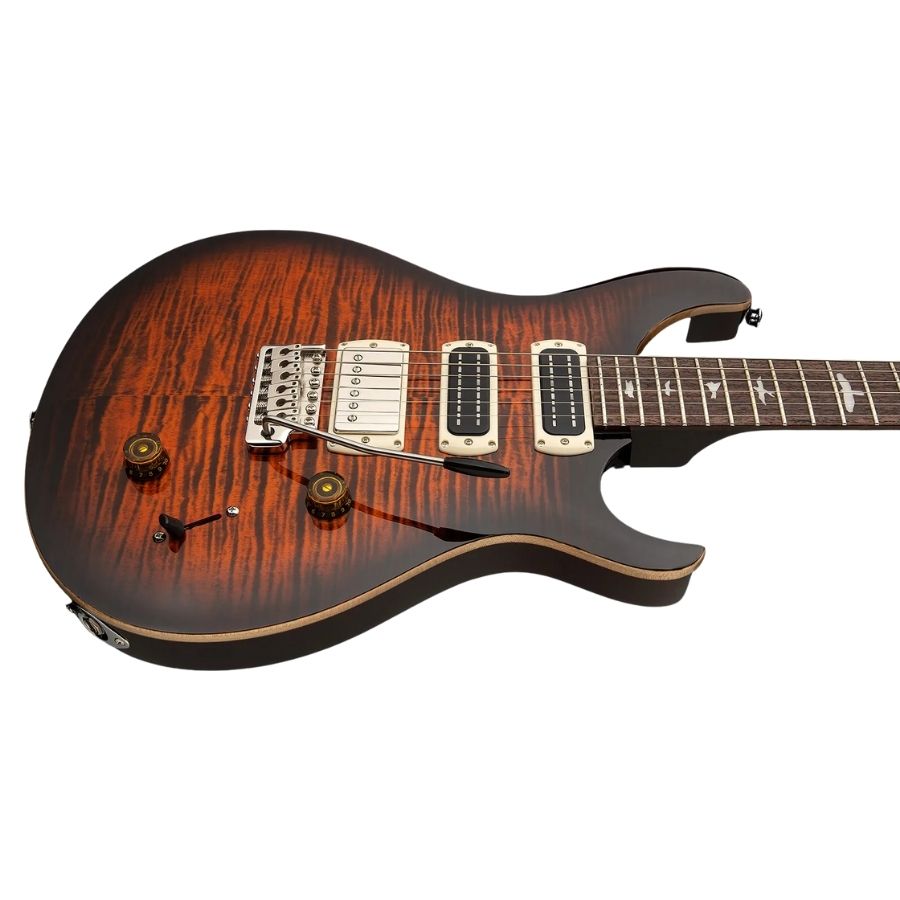 PRS SE Studio Electric Guitar, Orange Tiger Smokeburst (2026) - Image 4