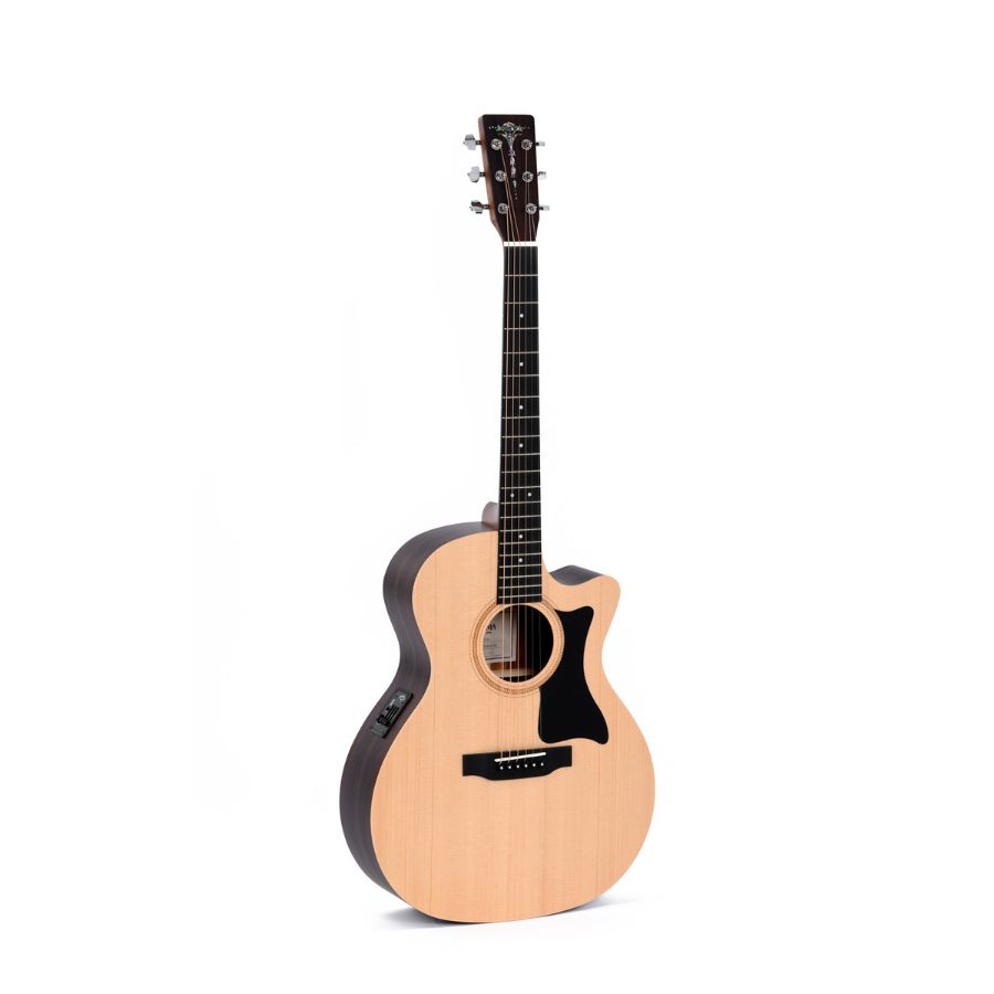 Sigma SE Series GTCE Electro Acoustic Guitar, Solid Sitka Spruce Top, Tilia B&S, Torch Inlay