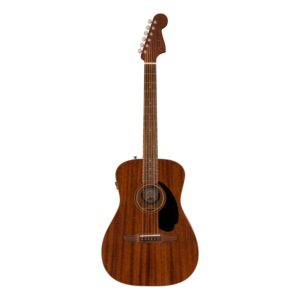 Fender Malibu Special Acoustic Guitar, Pau Ferro Fingerboard, Black Pickguard, Natural, with Bag