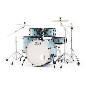 Pearl Export EXX American Fusion 5-Piece Drum Kit, Ltd Ed Black Hardware, Daphne Blue