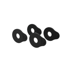 D'Addario Flex Lock Strap Blocks, 4 Pack, Black