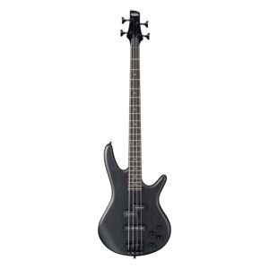 Ibanez Gio GSR200B-WK Bass Guitar, Weathered Black