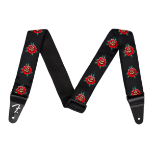 Fender 2" Guitar Strap, Red Rose