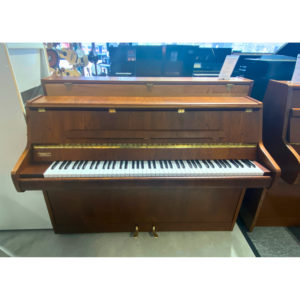 Second Hand Mickleburgh Upright Piano, Satin Mahogany, c.1977