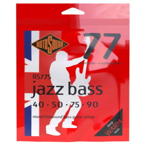 Rotosound RS77S Monel Flatwound , 40-90 Jazz Bass String Set, Short Scale, Standard Guage