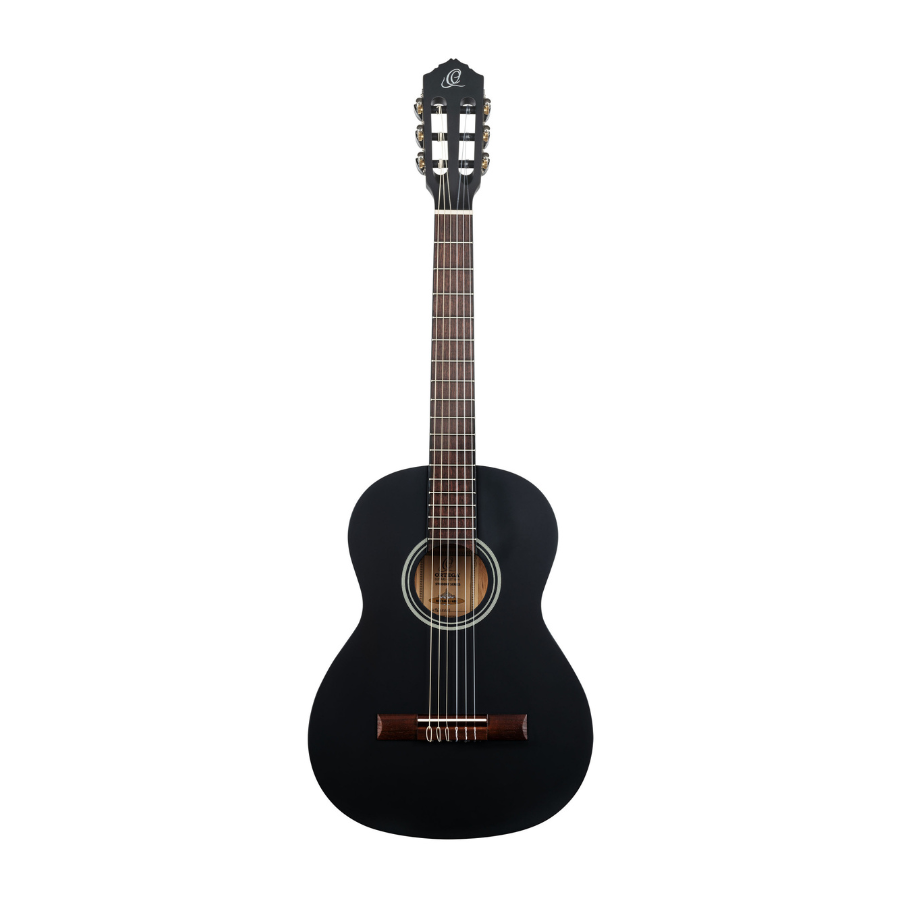 Ortega RST5M-3/4BK Student Series Classical Guitar, 3/4 Size, Black
