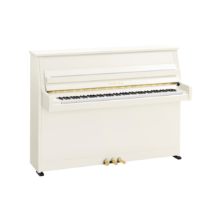 Yamaha B10 Upright Piano, Polished White
