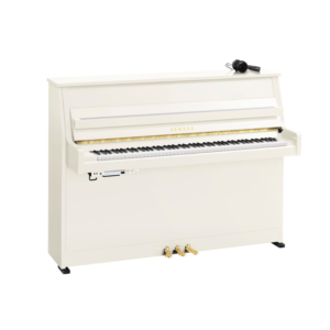 Yamaha B10SC3 Upright Silent Piano, Polished White