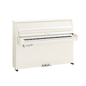 Yamaha B10TC3 TransAcoustic Piano, Polished White, Chrome Fittings