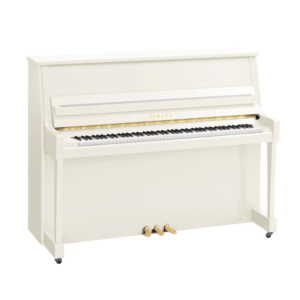 Yamaha B20 Upright Piano, Polished White