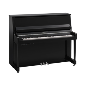 Yamaha B30TC3 Transacoustic Upright Piano, Polished Black, Chrome Fittings