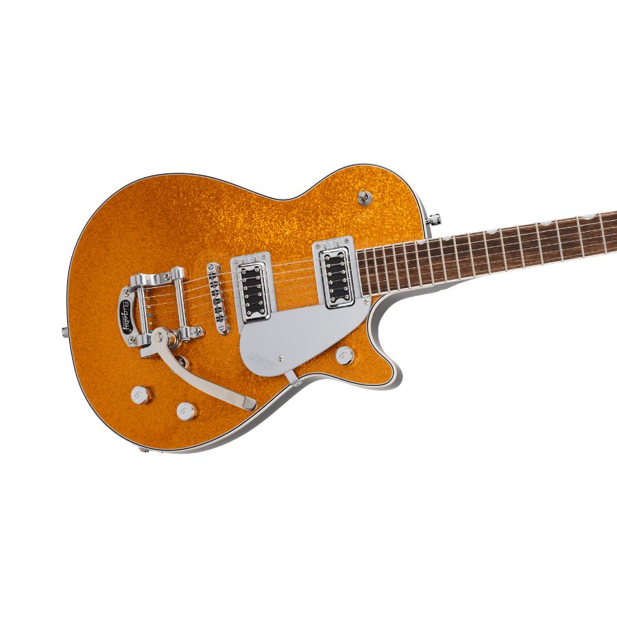 Gretsch G5230T Electromatic Sparkle Jet Single-Cut with Bigsby, Gold Sparkle - Image 4