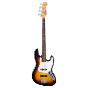 Fender Standard Jazz Bass, Laurel Fingerboard, White Pickguard, 3-Color Sunburst