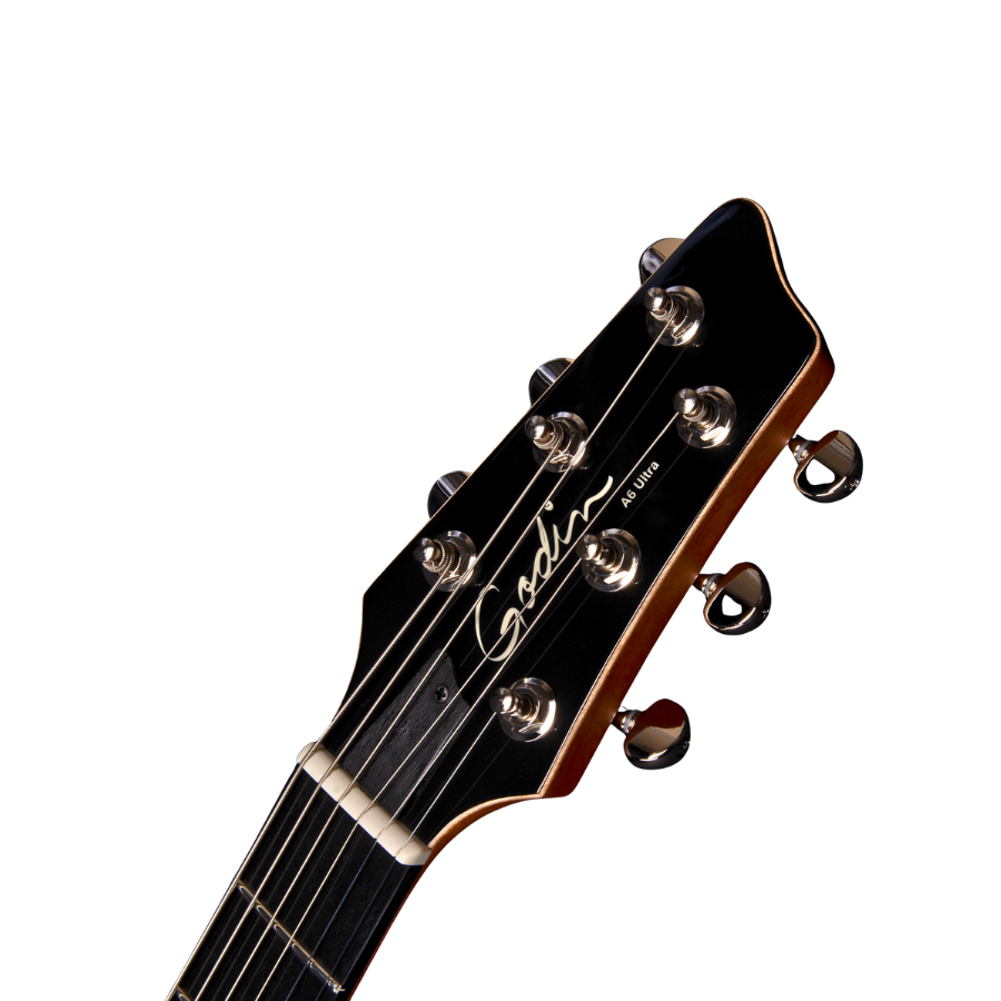 Godin A6 Ultra Electro-Acoustic Guitar, Natural, with Bag - Image 4