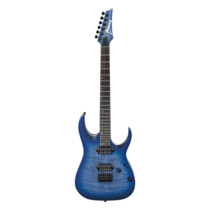 Ibanez RGA42FM-BLF Electric Guitar, Flame Maple Top, Blue Lagoon Burst Flat