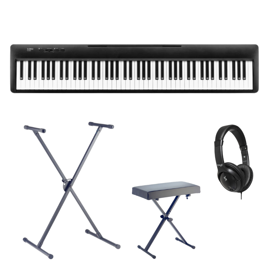 Kawai ES60 Portable Piano Bundle, Black