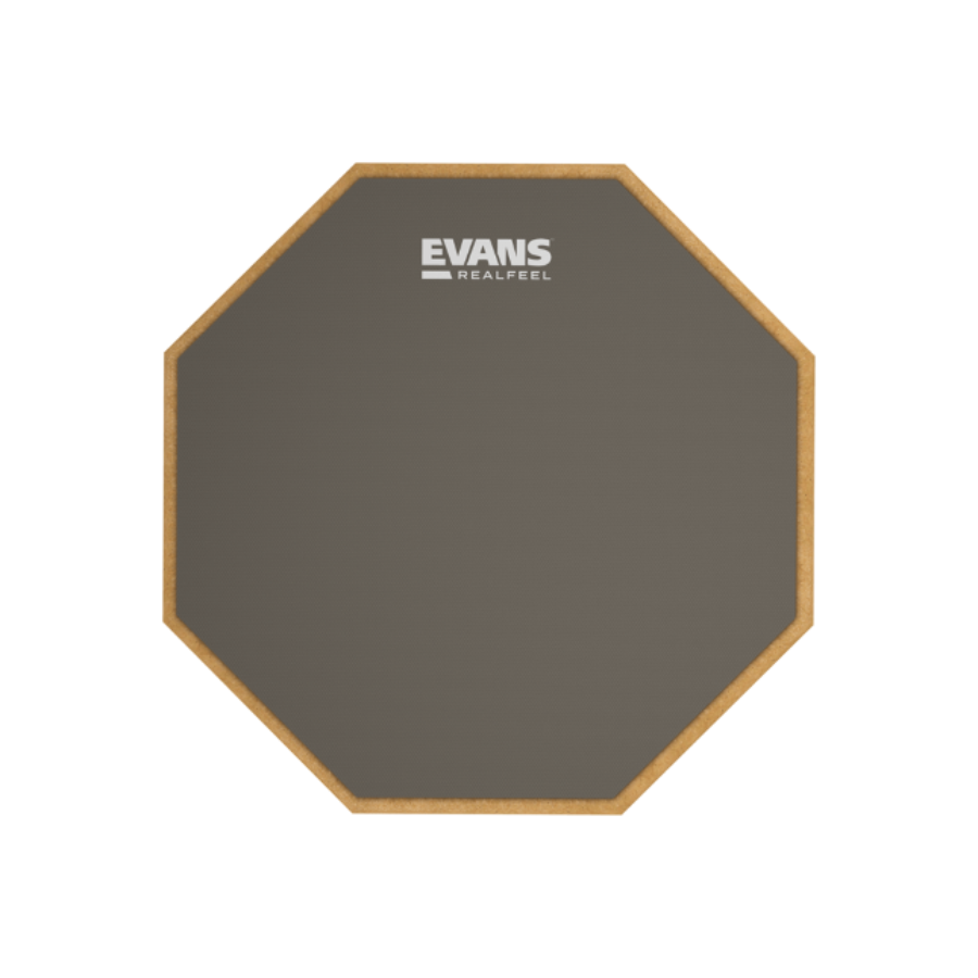 Evans RealFeel 1-Sided Drum Practice Pad, 12 Inch
