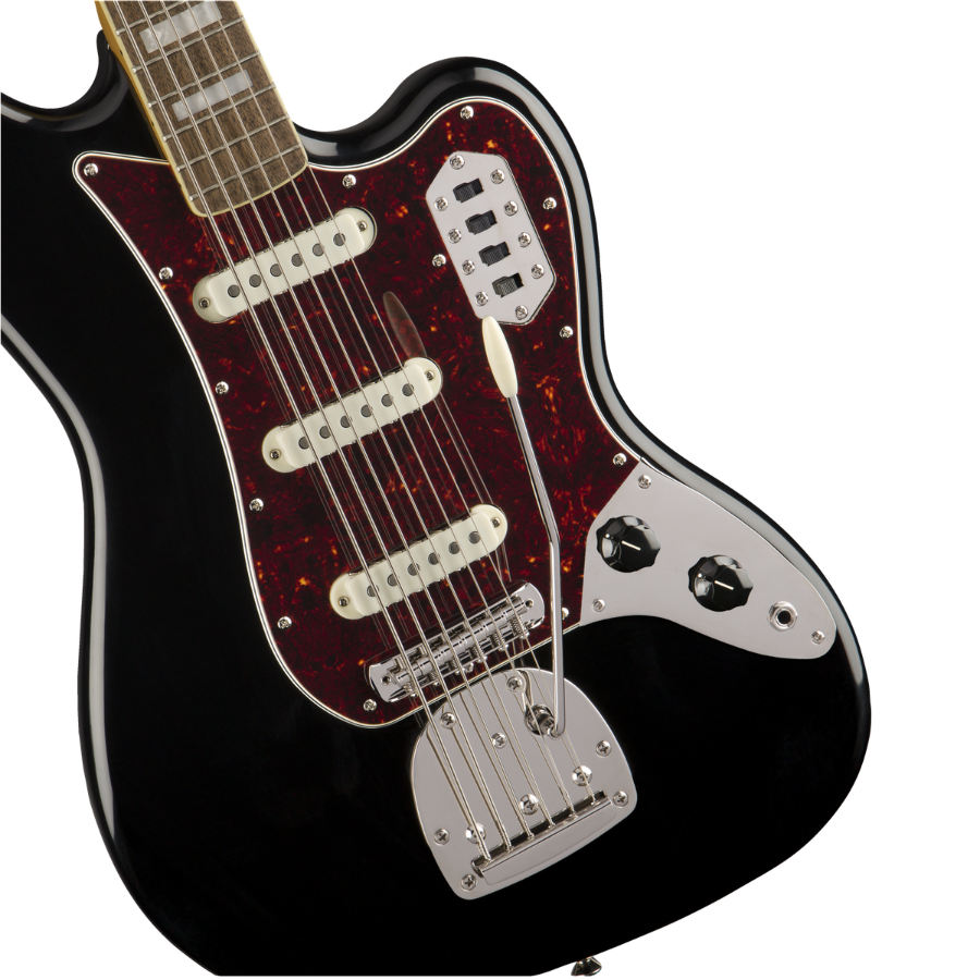 Squier Classic Vibe Bass VI, Laurel Fingerboard, Black - Image 3