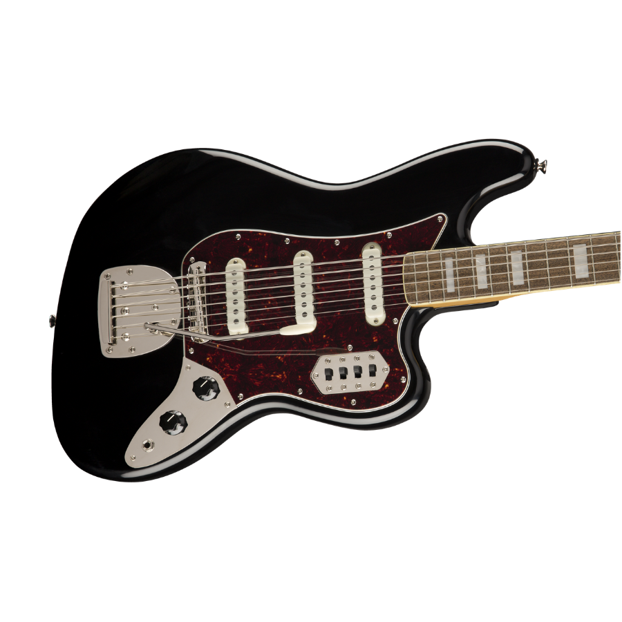 Squier Classic Vibe Bass VI, Laurel Fingerboard, Black - Image 4