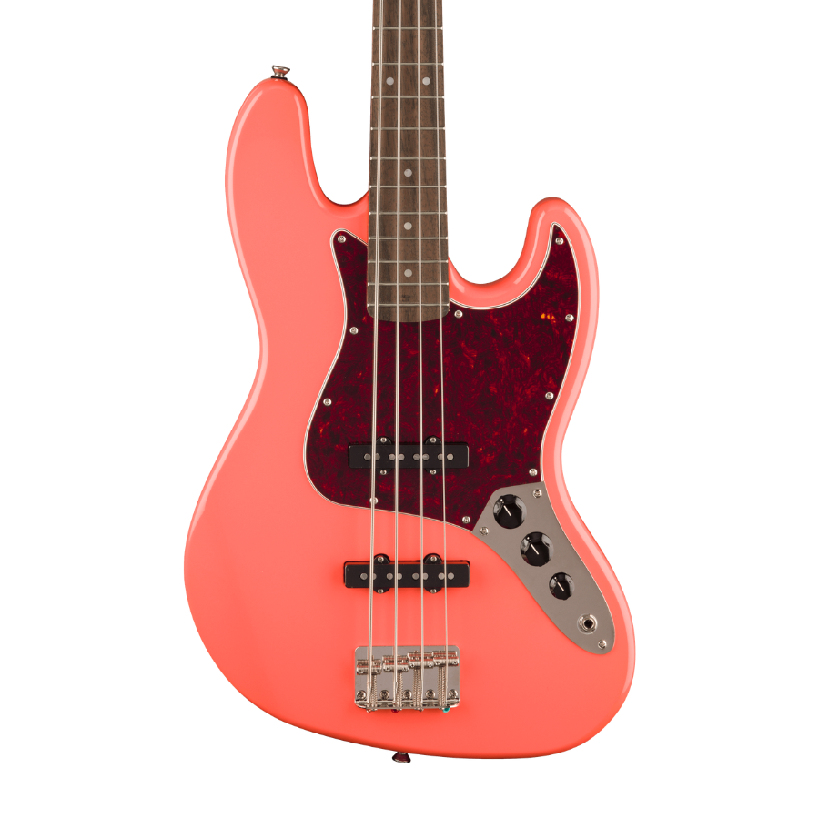 Squier Classic Vibe 60s Jazz Bass, Tahitian Coral - Image 3
