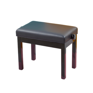 Hidrau X30 Adjustable Piano Stool, Black, Black Vinyl Top
