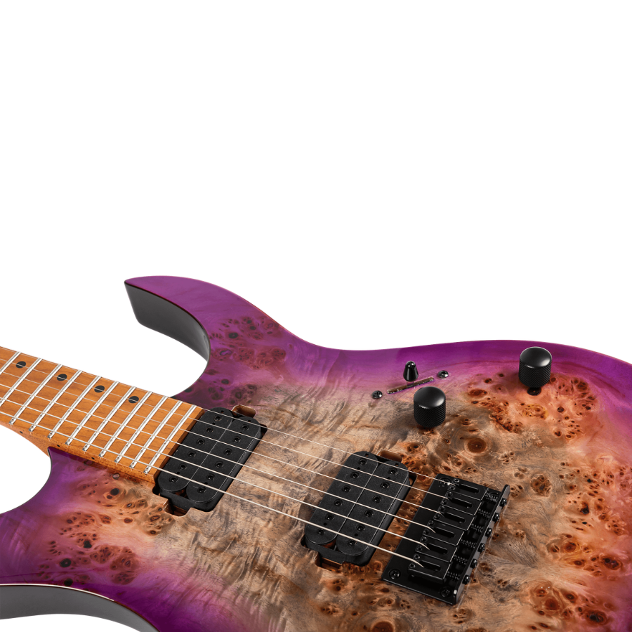 Spira S-450 Electric Guitar, Trans Purple - Image 4