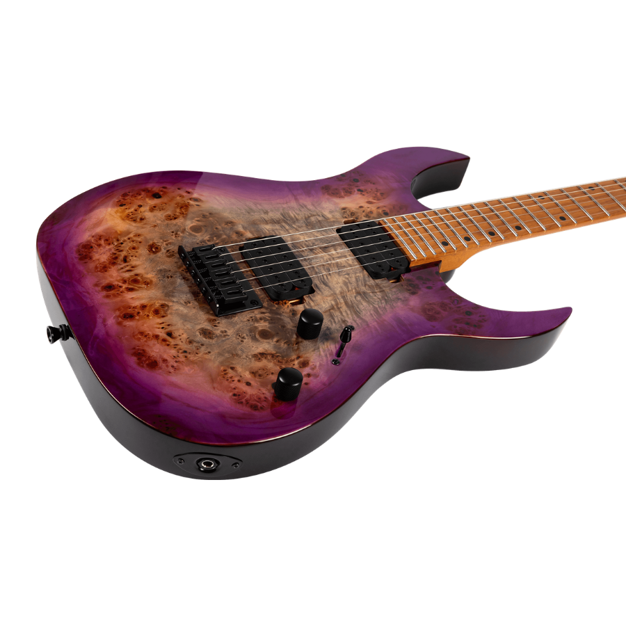 Spira S-450 Electric Guitar, Trans Purple - Image 3