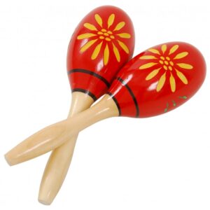 Wooden Medium Maracas DC-716B, 26.5cm, Pair