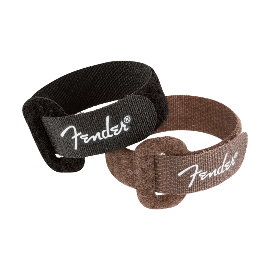 Fender Cable Ties 7", Black/Brown, 6-Pack