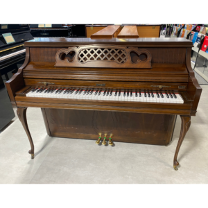 Second Hand Kimball Spinet Upright Piano, Dark Walnut, c. 1981