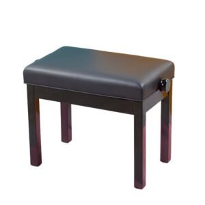 Hidrau X30 Adjustable Piano Stool, Rosewood, Black Vinyl Top