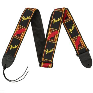 Fender Mono Strap Black/Red/Yellow Guitar strap