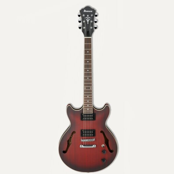 Ibanez AM53-SRF Sunburst Red Flat Arch-Top Guitar